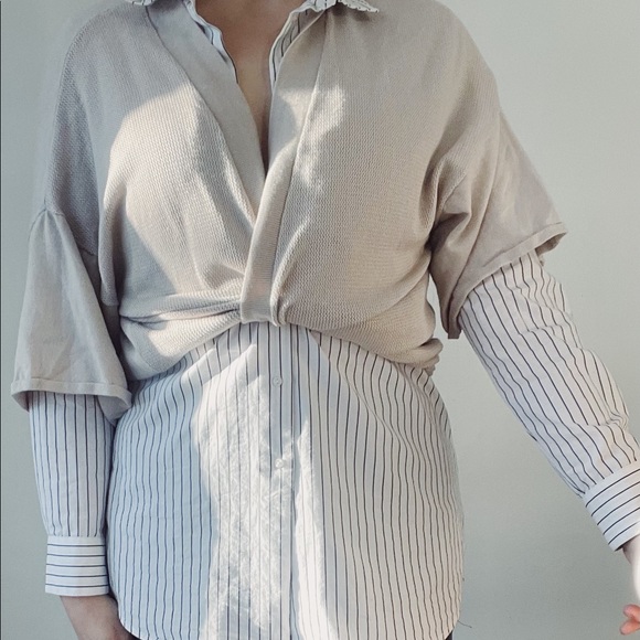 August Silk beige cardigan - Picture 4 of 5